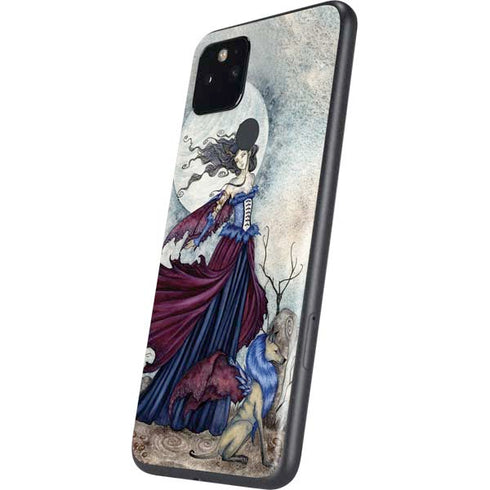 Amy Brown The Moon is Calling Fairy and Dragon Google Pixel 5 Skin